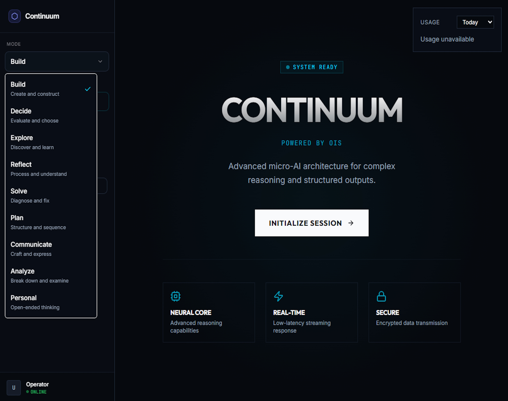 Continuum reasoning engine